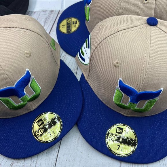 Hartford Whalers‎ NHL 7-7 5/8,8 59Fifty New Era Hat Fitted Cap Blue Brown Men - Picture 13 of 13